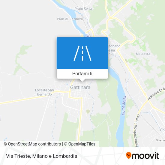 Mappa Via Trieste