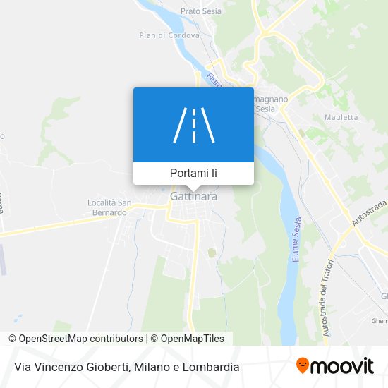 Mappa Via Vincenzo Gioberti