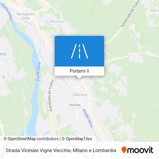 Mappa Strada Vicinale Vigne Vecchie