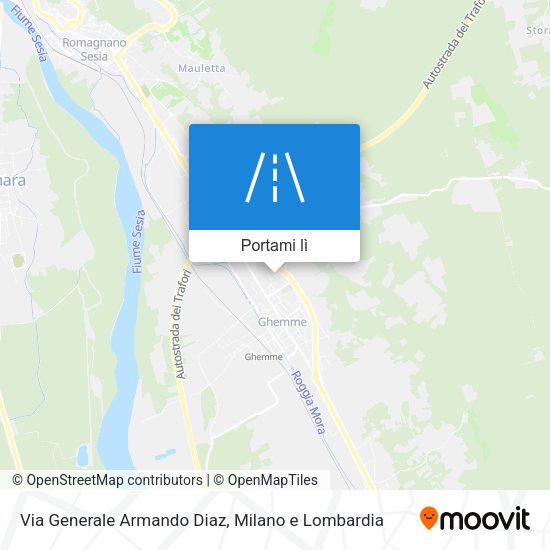 Mappa Via Generale Armando Diaz