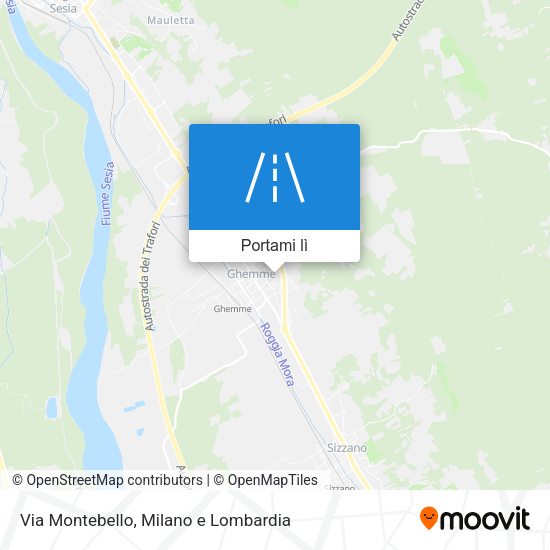 Mappa Via Montebello