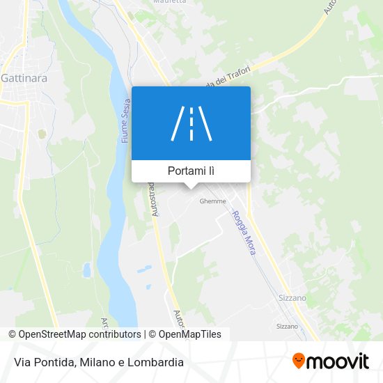 Mappa Via Pontida