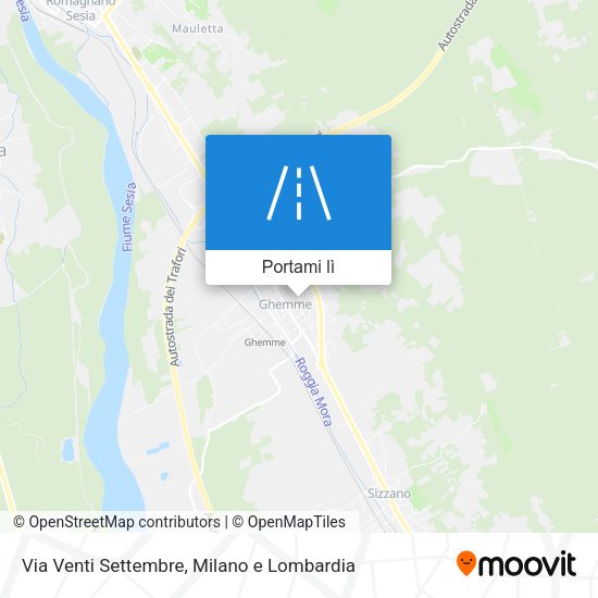 Mappa Via Venti Settembre