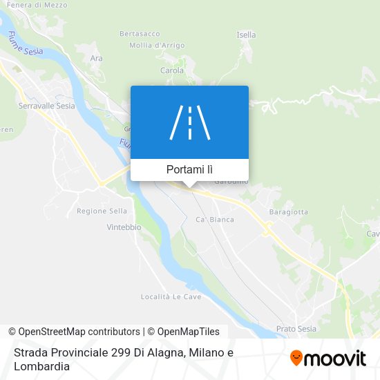 Mappa Strada Provinciale 299 Di Alagna