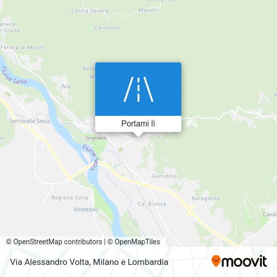 Mappa Via Alessandro Volta