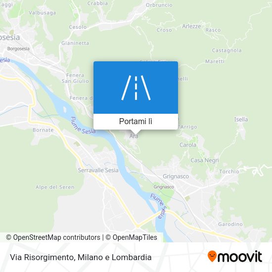 Mappa Via Risorgimento