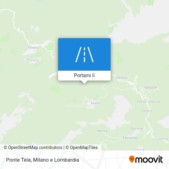 Mappa Ponte Teia