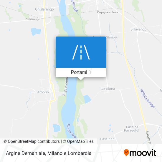 Mappa Argine Demaniale