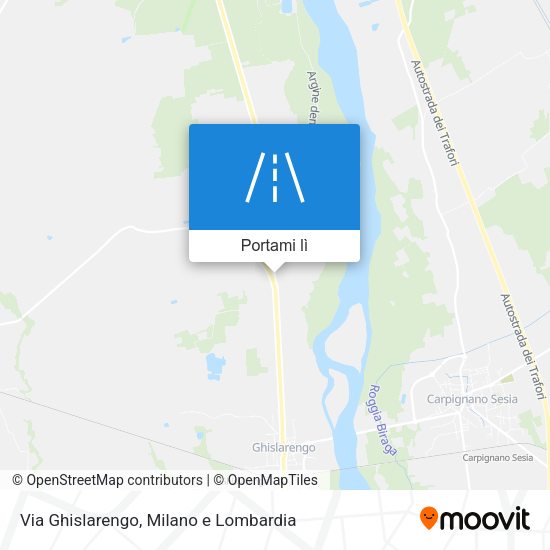 Mappa Via Ghislarengo