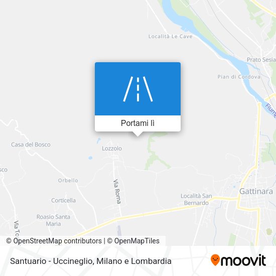 Mappa Santuario - Uccineglio