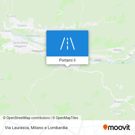 Mappa Via Laurasca
