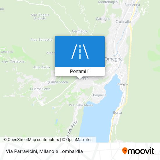 Mappa Via Parravicini