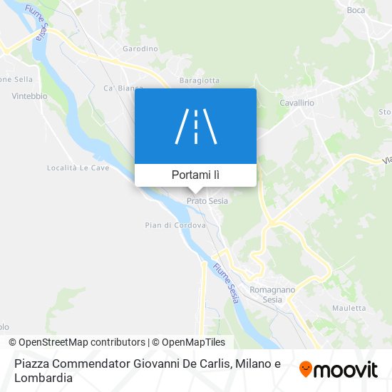 Mappa Piazza Commendator Giovanni De Carlis