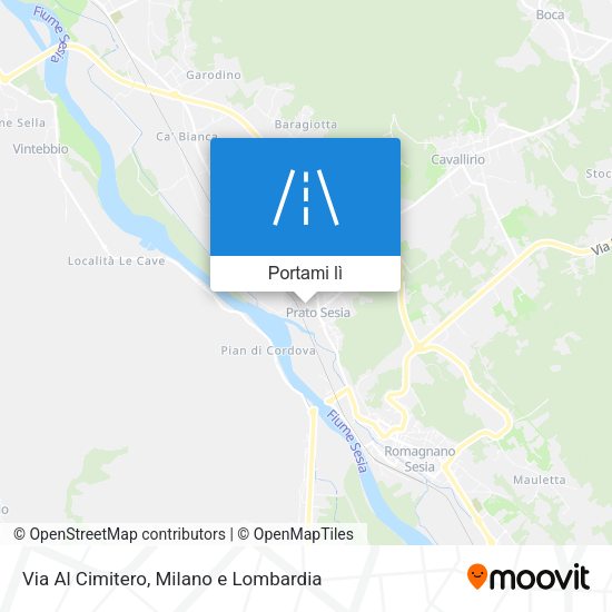 Mappa Via Al Cimitero