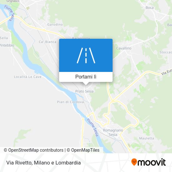 Mappa Via Rivetto