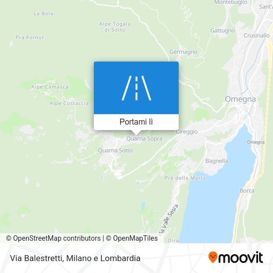 Mappa Via Balestretti