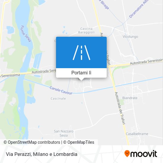 Mappa Via Perazzi