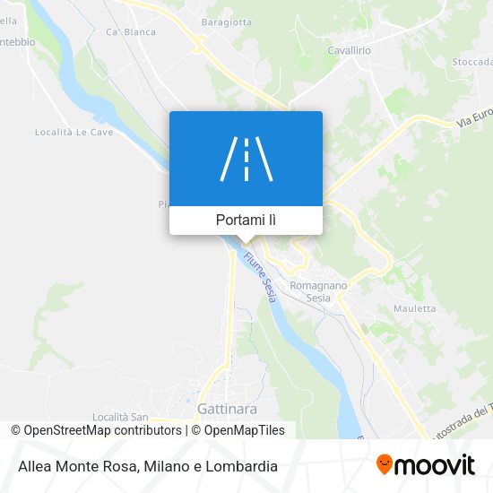 Mappa Allea Monte Rosa