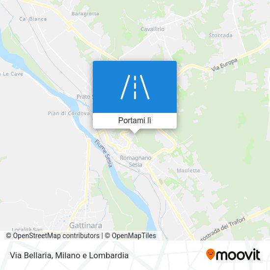 Mappa Via Bellaria