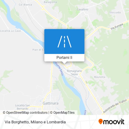 Mappa Via Borghetto