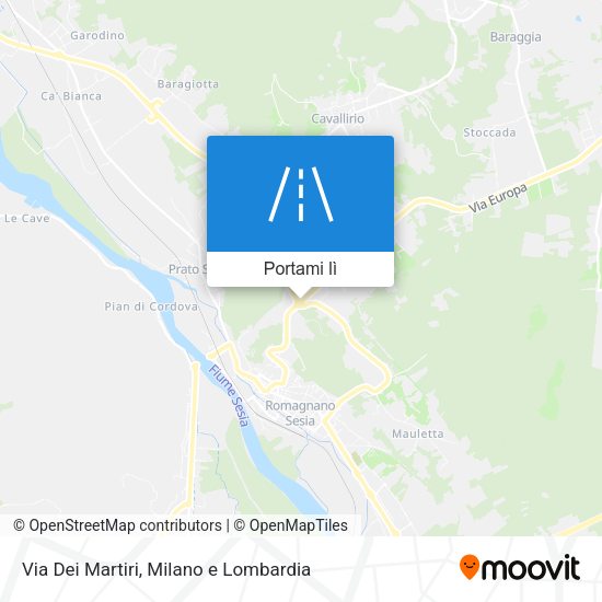 Mappa Via Dei Martiri