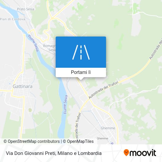 Mappa Via Don Giovanni Preti