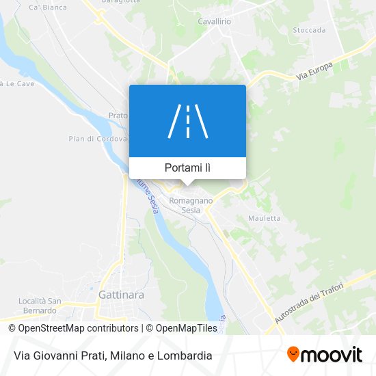 Mappa Via Giovanni Prati