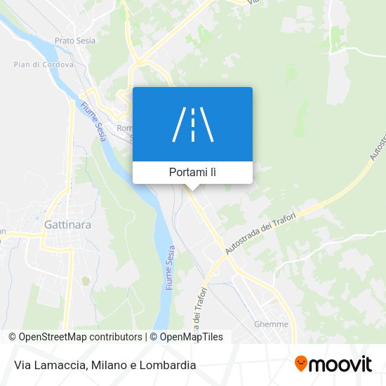 Mappa Via Lamaccia