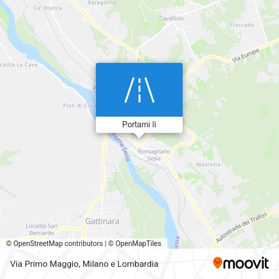 Mappa Via Primo Maggio