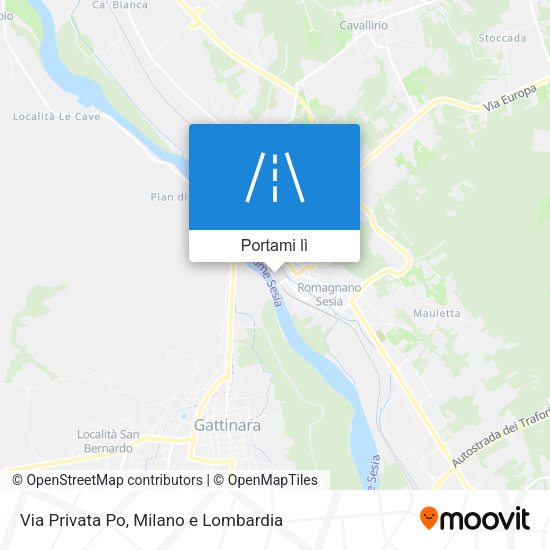 Mappa Via Privata Po