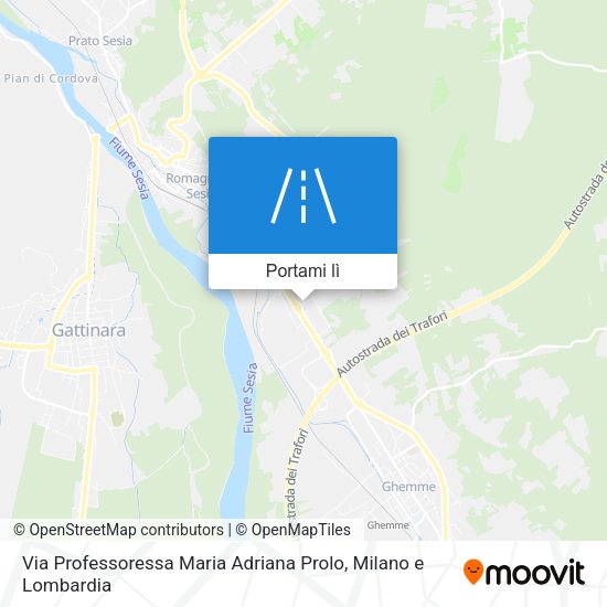 Mappa Via Professoressa Maria Adriana Prolo