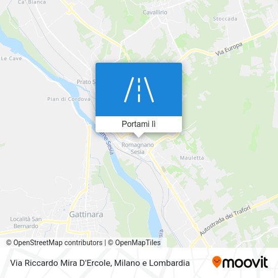 Mappa Via Riccardo Mira D'Ercole