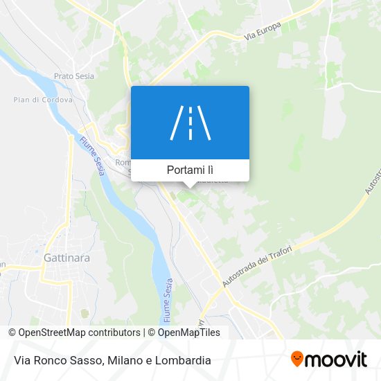 Mappa Via Ronco Sasso