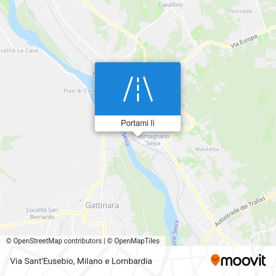 Mappa Via Sant'Eusebio