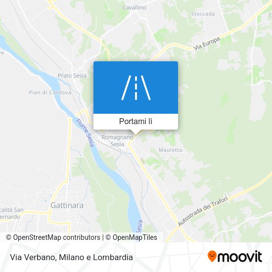 Mappa Via Verbano