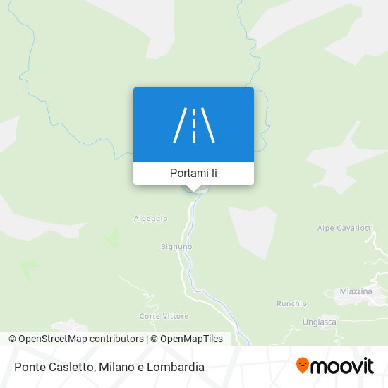 Mappa Ponte Casletto