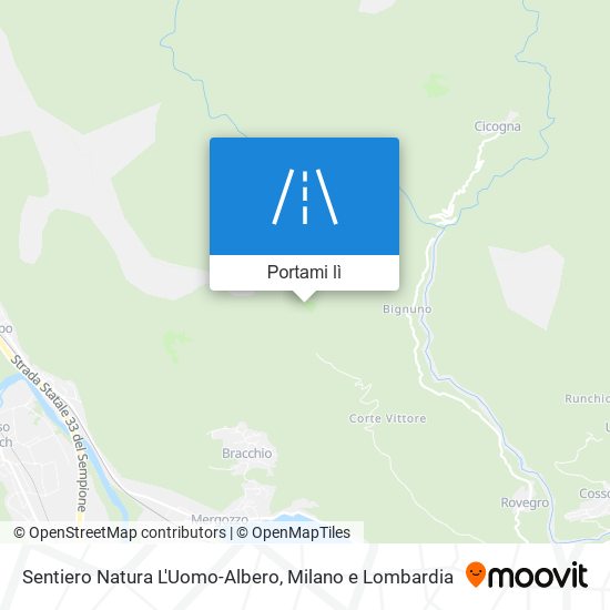 Mappa Sentiero Natura L'Uomo-Albero