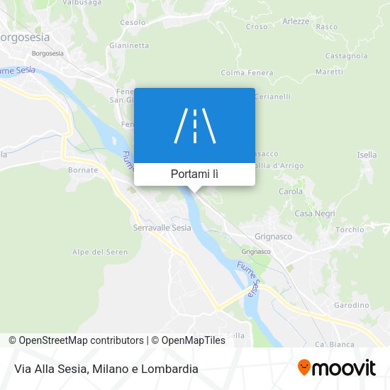 Mappa Via Alla Sesia