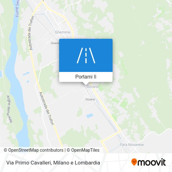 Mappa Via Primo Cavalleri