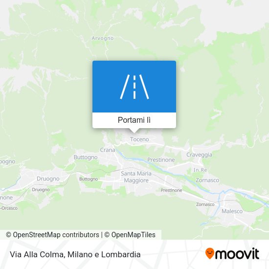 Mappa Via Alla Colma