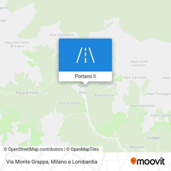 Mappa Via Monte Grappa