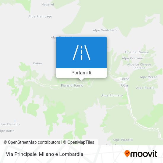 Mappa Via Principale
