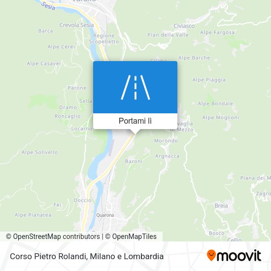 Mappa Corso Pietro Rolandi