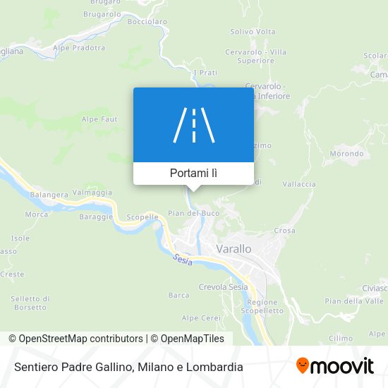 Mappa Sentiero Padre Gallino