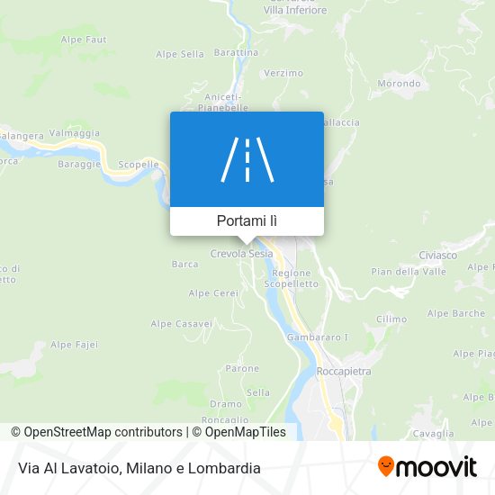 Mappa Via Al Lavatoio
