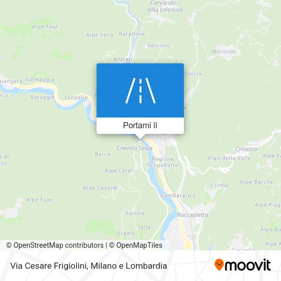 Mappa Via Cesare Frigiolini