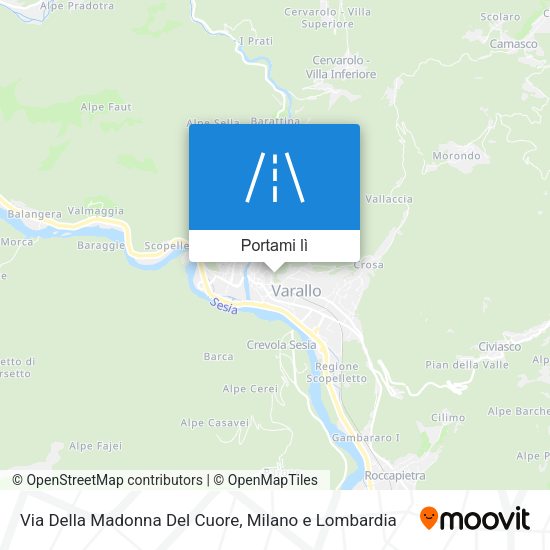Mappa Via Della Madonna Del Cuore