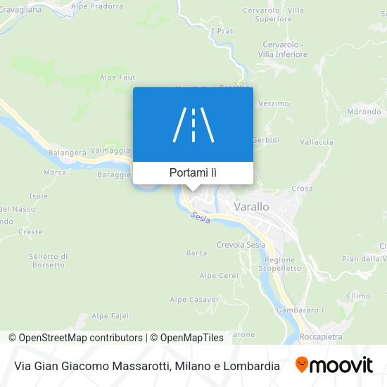 Mappa Via Gian Giacomo Massarotti