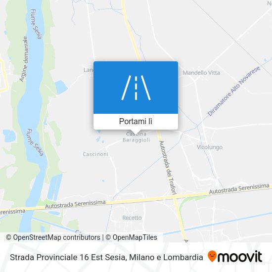 Mappa Strada Provinciale 16 Est Sesia