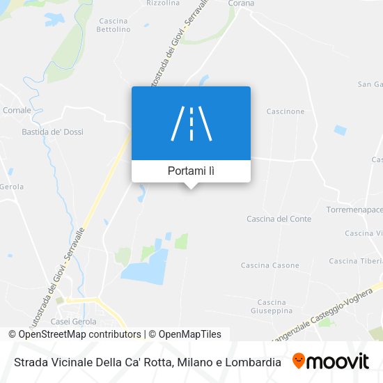 Mappa Strada Vicinale Della Ca' Rotta